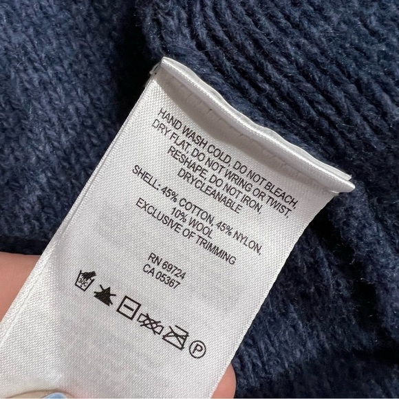 Columbia Rock Range Wool Blend Long Cardigan Sweater Blue Size Small - Picture 5 of 10